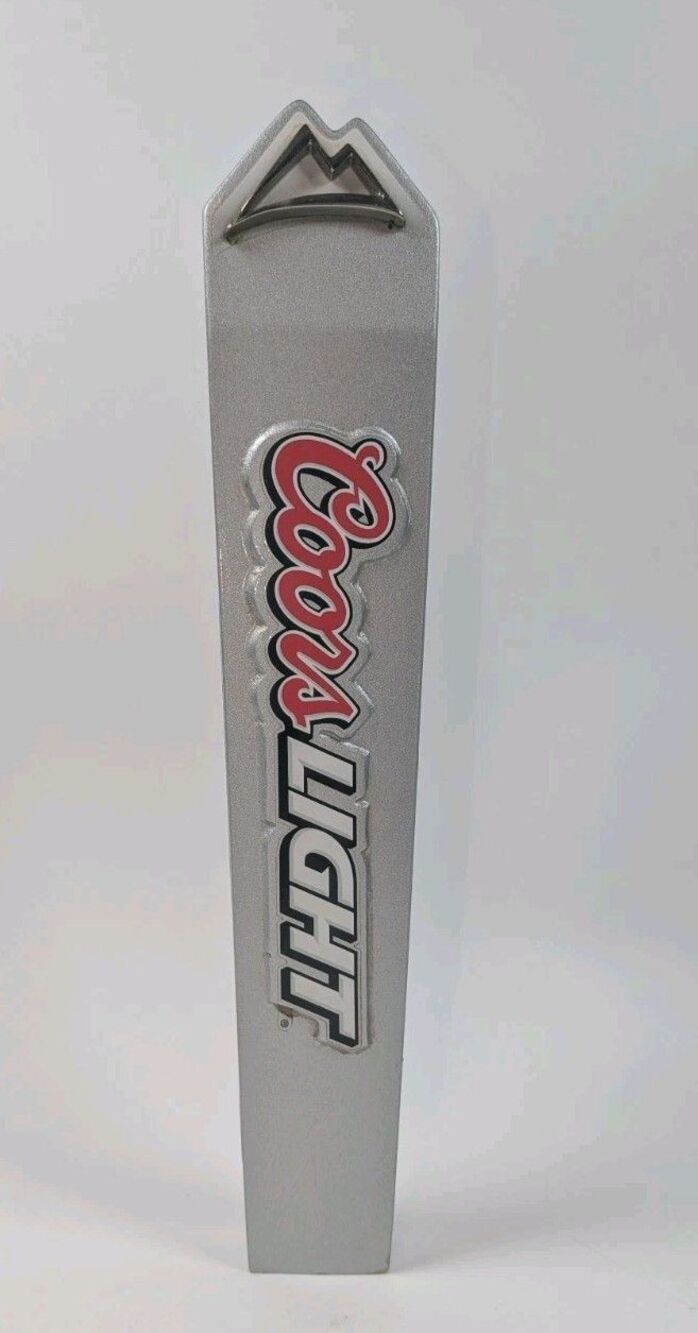 Coors Light Silver Mountain Beer 12" Tap Handle Draft Faucet Knob Breweriana Bar